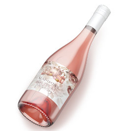 Bruids High Tea Party Gepersonaliseerde pastelkleu Sparkling Wijnetiket