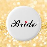Bruids-Huwelijk-Bachelorette-Party-Ronde Speld Kno Ronde Button 3,2 Cm<br><div class="desc">Mooie,  elegante,  leuke,  koele,  op maat gemaakte,  persoonlijke,  stijlvolle ronde pinback knoop voor de bruid voor bruidsdouche,  vrijgezellenfeest,  huwelijksfeest.</div>