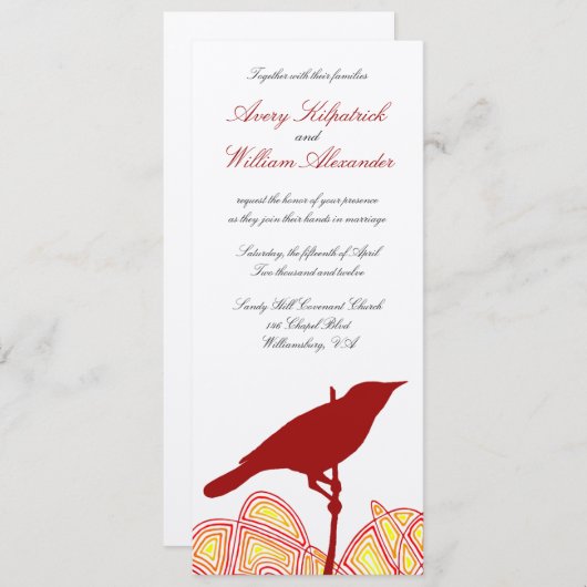 Bruids Huwelijk Kaart (Voorkant / Achterkant)