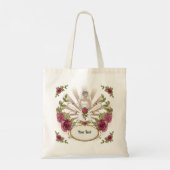 Bruids Huwelijk Rozen boodschappentas Tote Bag (Achterkant)