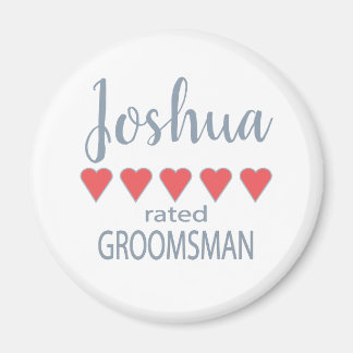 Bruids & Huwelijkspartij 5 Hart Groomsman Magneet