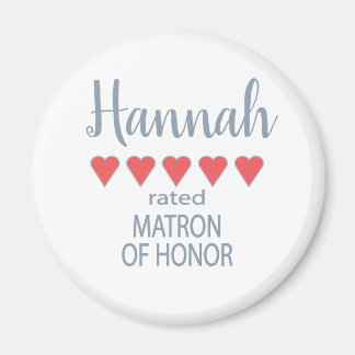 Bruids & Huwelijkspartij 5 Hart Matron van Eer Magneet