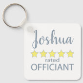 Bruids & Huwelijkspartij 5 Sterren Officiant Sleutelhanger (Voorkant)