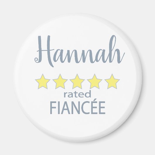 Bruids & Huwelijkspartij 5 Sterren Verloofde Magneet (Voorkant)