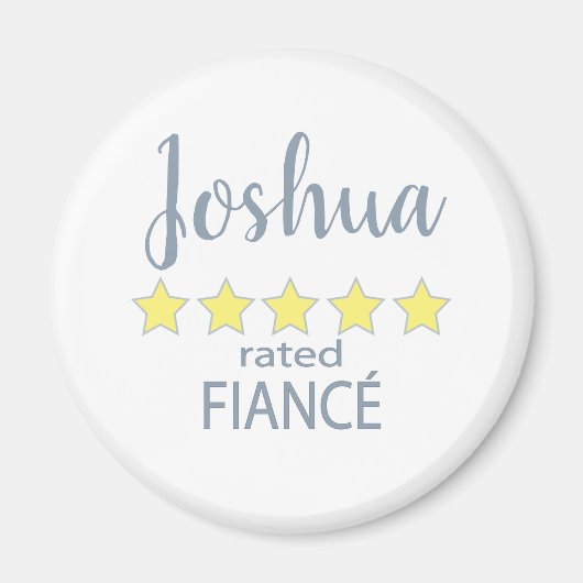 Bruids & Huwelijkspartij 5 Sterren Verloofde Magneet (Voorkant)