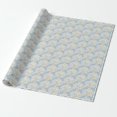Bruids Hydrangea's in Zachtblauw Cadeaupapier (Uitgerold)
