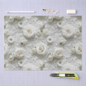 Bruids kant en witte rozen tissuepapier (Craft)