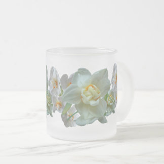 Bruids Kroon Daffodils Close Up Frosted Glass Mok