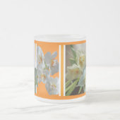 Bruids Kroon Daffodils Design Frosted Glass Mok (Center)