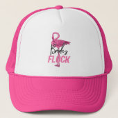 Bruids kudde, flamingo bruidsmeisje bruiloft trucker pet (Voorkant)