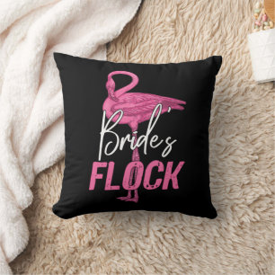 Bruids kudde, flamingo bruidsmeisje bruiloftsgroep kussen