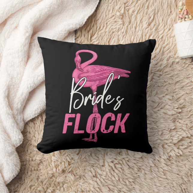 Bruids kudde, flamingo bruidsmeisje bruiloftsgroep kussen (Deken)