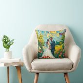 Bruids-kussen in Van Gogh stijl Kussen (Stoel)