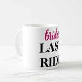 Bruids laatste rit Country Bachelorette Koffiemok (Voorkant links)