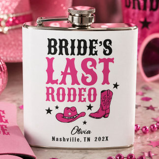 Bruids laatste rodeo western vrijgezellenfeest voo heupfles