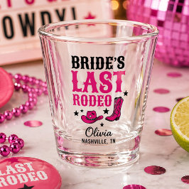 Bruids laatste rodeo westerse vrijgezellenfeest fa shot glas