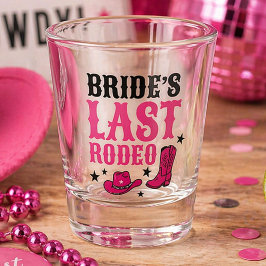 Bruids laatste rodeo westerse vrijgezellenfeest fa shot glas