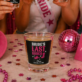Bruids Laatste Rodeo Westerse vrijgezellenfeest Fa Shot Glas
