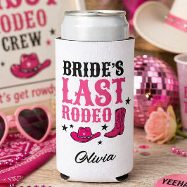 Bruids laatste rodeo westerse vrijgezellenfeest ro seltzer blikjeskoeler
