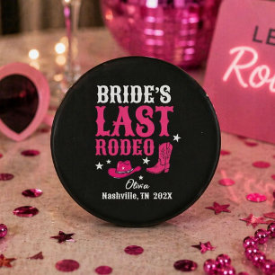 Bruids laatste Rodeo Westerse vrijgezellenfeest vo Ronde Button 3,2 Cm