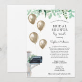 Bruids Lange Afstand Douche per Mail Kaart (Voorkant / Achterkant)