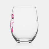 Bruid's Last Ride Bachelorette Party Wijnglas Zonder Voet (Links)