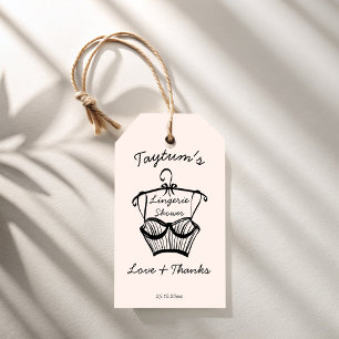 Bruids lingerie bruiloft dank je favor cadeaulabel