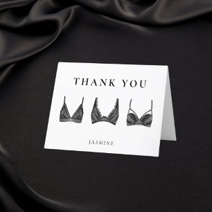 Bruids lingerie dankkaart bedankkaart