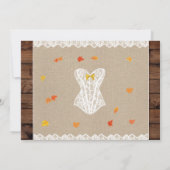 Bruids Lingerie Douche Party Herfst in Liefde verl Kaart (Achterkant)