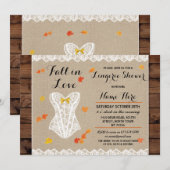 Bruids Lingerie Douche Party Herfst in Liefde verl Kaart (Voorkant / Achterkant)
