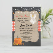 Bruids Lingerie Douche Party Pompoen Herfst in Lie Kaart (Staand voorkant)