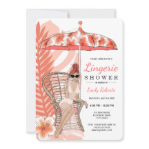 Bruids lingerie douche roodharige bruid
