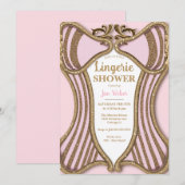 Bruids lingerie feest kaart (Voorkant / Achterkant)