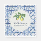 Bruids Luncheon Citrus Citrus Leaf Foliage Shibori Servet (Voorkant)