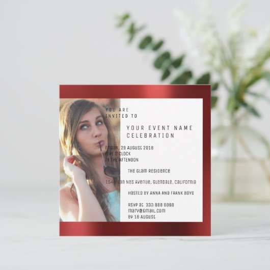 Bruids Metaal van de Meetkunde van Foto van de Kaart (Staand voorkant)