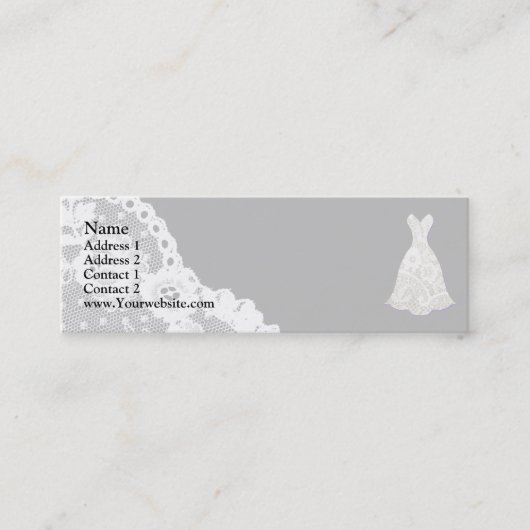 Bruids Mini Visitekaartje (Voorkant)