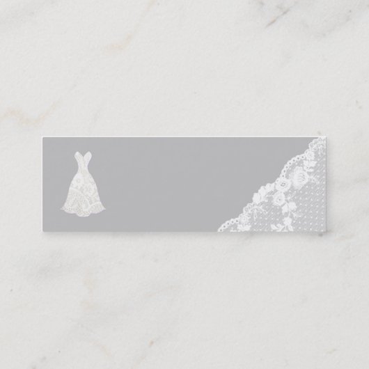 Bruids Mini Visitekaartje (Achterkant)