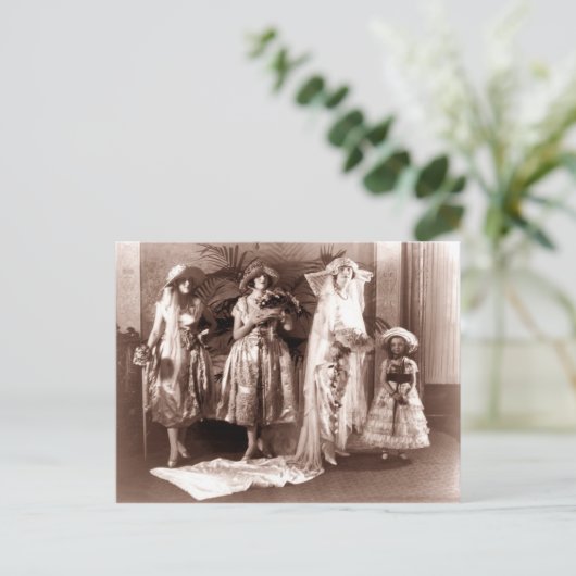 bruids Mode Briefkaart (Staand voorkant)