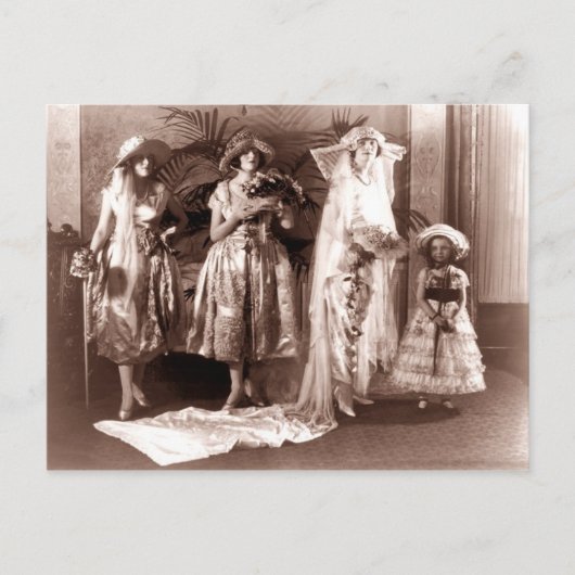 bruids Mode Briefkaart (Voorkant)