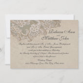 bruids parels en kant kaart (Voorkant)