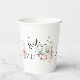 Bruids partij gunsten & bruidsmeisje papieren beke bekers