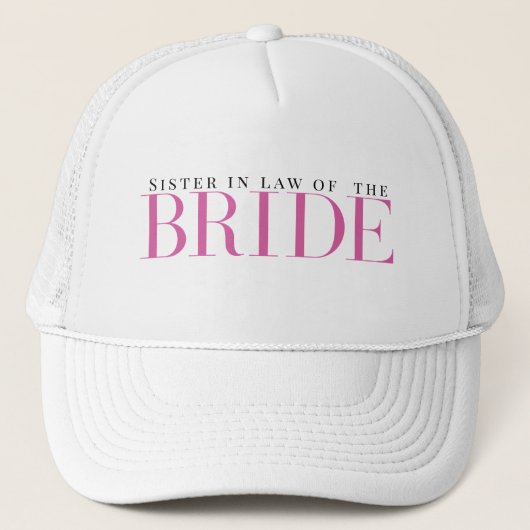 Bruids Party Bruid Modern Bachelorette Trucker Pet (Voorkant)