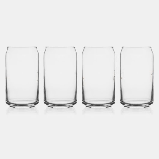 Bruids Party bruidsmeisje aangepaste naam Blikvorm Glas (Links)