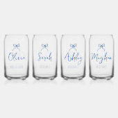 Bruids Party bruidsmeisje eigenzinnige boog aangep Blikvorm Glas (Achterkant)