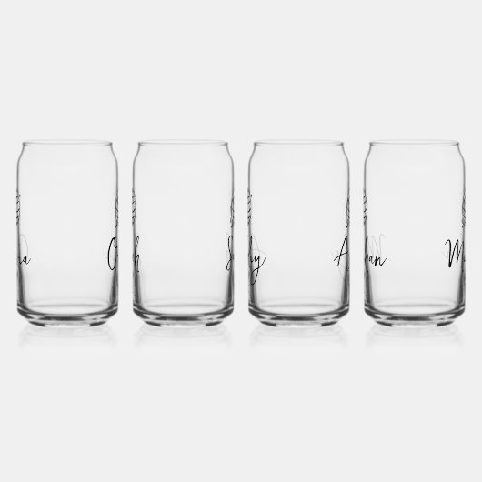 Bruids Party bruidsmeisje fancy disco bal monogram Blikvorm Glas (Rechts)