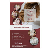  Bruids Party Hairstyling Services Perfect Poster (Voorkant)