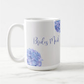 Bruids Party Waterverf Blauwe Hydrangea Koffiemok (Links)