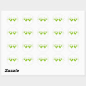 Bruid's Peeps / Groen Ronde Sticker (Vel)