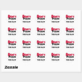 Bruid's Posse Bachelorette Party Tshirts Ronde Sticker (Vel)