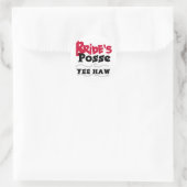 Bruid's Posse Bachelorette Party Tshirts Ronde Sticker (Tas)